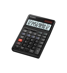 Casio JE-12E-BK 12 Haneli Masaüstü Hesap Makinesi (Siyah)