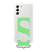 Galaxy S21 FE ile Uyumlu Kayışlı Silikon Kılıf Beyaz-EF-GG990TWEGWW