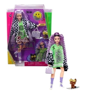 Barbie Extra - Spor Ceketli Bebek, 3 yaş ve üzeri, HHN10 (Çok Renkli)