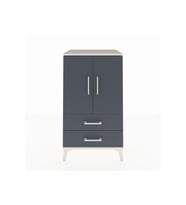 Hyperion Komodin 2 Raflı 2 Çekmeceli 2 Kapaklı 60x44x106 Aytaşı-Antrasit