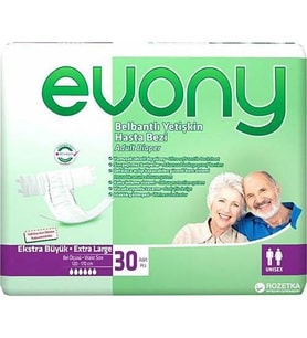 Evony Belbantlı Hasta Bezi 30'lu XLarge - 2 Adet