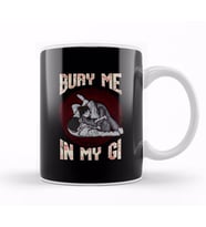 BJJ Bury Me In My Gi MMA Brazil Jiu Jitsu Fighter Kupa Bardak Porselen