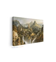 Yatay Kanvas Duvar Tablosu Rivendell Lotr 3 Salon Tablosu Ofis Tablosu Yeni Ev Hediyesi Dekorasyon