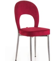 Sandalye18123 Ay Metal Çelik Nikelaj Ayak Ortopedik Babyface kumaş 1ad El Yapım (Pembe)