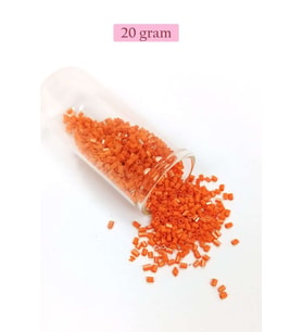 Kesme Cam Boncuk 2mm - 20 Gram - Turuncu -BNC305