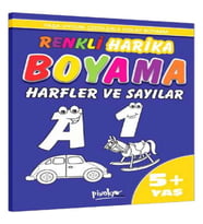 Renkli Harika Boyama Harfler ve Sayılar (5+Yaş)