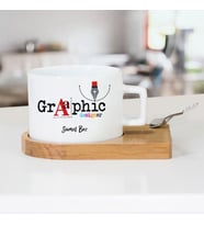 Kişiye Özel Grafik Tasarımcısına Hediye Çay Fincanı