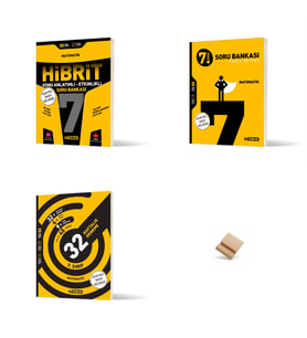 Hız 7. Sınıf Matematik Hibrit Etkinlikli + Soru Bankası + Deneme 3lü Set ve Telefon Standı
