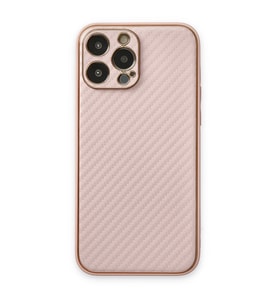 iPhone 13 Pro Max Kılıf Coco Karbon Silikon - Pembe