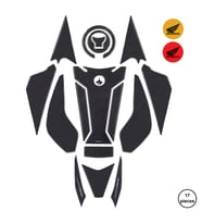 Grippatch - Honda CB500 Hornet 2025 ile Uyumlu Kaydırmaz 6D Karbon 17 Parça Tank Pad Seti GC28