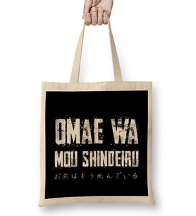 Omae Wa Mou Shindeiru Anime For Otaku Hokuto No Ken Bez Çanta Uzun Saplı