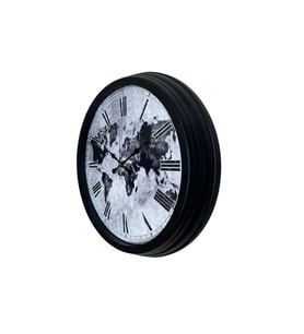 Worldline Black 40 Cm Metal Duvar Saati (Standart)