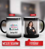 Kimya Öğretmeni Kupa Bardak Sihirli Fotoğraflı