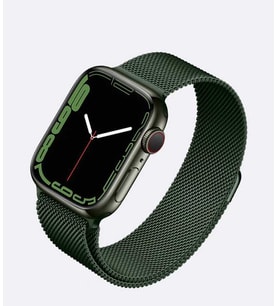 Apple Watch 7 45mm KRD-01 Metal Kordon (Zeytin Yeşili)