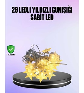 5 Metre Yıldız Şeklinde Led Şerit Işık Sabit Beyaz Aydınlatma