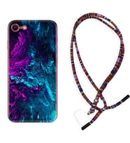 Apple iPhone 5 6 7 8 Plus Se XR Kılıf Boyun Asklı Rasta Silikon Explosive 1734