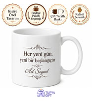 Kişiye Özel Masa Üstü Hediyelik Baskılı Kupa Bardak İsimli Hediye
