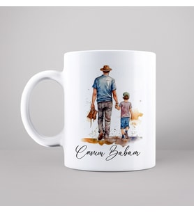 Canım Babam Baba & Oğul Tasarımlı Kupa