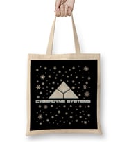 Terminator Cyberdyne Systems Christmas Snow Logo Bez Çanta Uzun Saplı