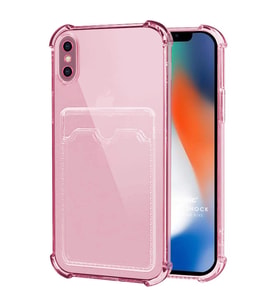 Microsonic Apple iPhone XS Max Card Slot Shock Kılıf Pembe