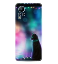Infınix Note 12 Kılıf Silikon Desen Özel Seri Window Cat 1787