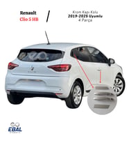 Renault Clio 5 HB Krom Kapı Kolu 4 Kapı 2019–2024 Paslanmaz Çelik (Gümüş)