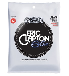 Martin Co MEC12 Clapton's Choice Phosphor Bronze Akustik Gitar Teli Light 12-54