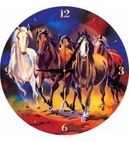 Art Puzzle 570 Parça Yılkı Atları Saat Puzle