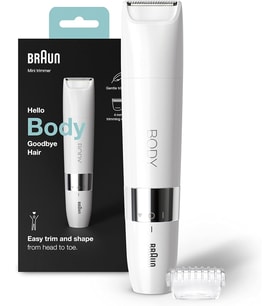 Braun Body Mini Tıraş Makinesi, Elektrikli Vücut Tıraş Makinesi, Kadınlar Ve Erkekler Için, Bikini B