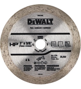 Dewalt Dw47350 Sürekli Elmas Fayans Kesme Diski, 7.6 Cm Çap, Seramik Ve Porselen İçin