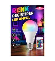 10 Watt RGB LED Ampul – Renk Değiştiren Enerji Dostu