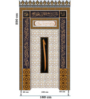 Armada Çini 160x250 KS-72 Çini Mescit Cami Mihrapları