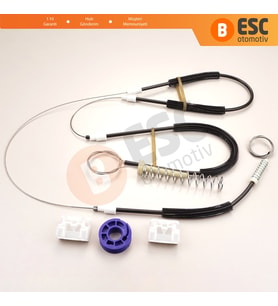 Audi A3 MK2 8P 8PA 8P1 2003-2013 4/5 Kapı 8P4837462 İçin Elektrikli Ön Sağ Cam Kriko Tamir Seti