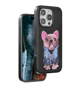 Venco İphone 16 Cute Desenli Kapak - Siyah