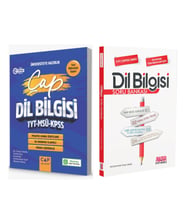 Çap TYT MSÜ KPSS Dil Bilgisi Pratik Konu Özetleri Deneme İlaveli ve AKM Dil Bilgisi Soru Bankası Seti 2 Kitap