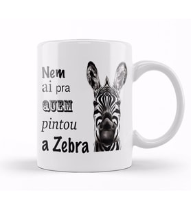 Deu Zebra Kupa Bardak Porselen
