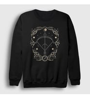 Presmono Unisex Siyah Sagittarius Zodiac Hediye Yay Burcu Sweatshirt 529511tt