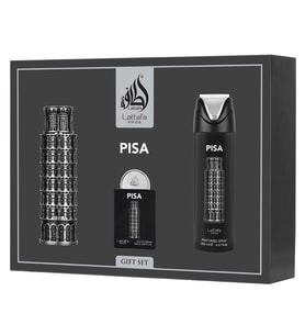 Lattafa Pride Pisa EDP 100 ml + EDP 20 ml + 200 ml Body Shower Erkek Parfüm Seti