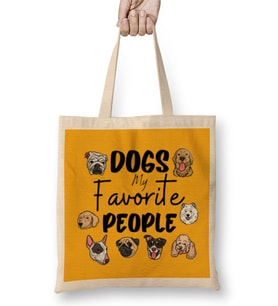 Funny Dog Lover Gift For Women Men Bez Çanta Uzun Saplı