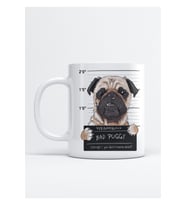 Kötü Köpek Pug Baskılı Porselen Kupa Bardak