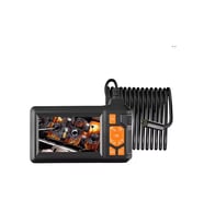 Ekranlı 3 Kameralı 10 Mt Hafıza Kart Destekli Sert Kablo Yılan Endoskop Kamera 8 Mm 4.3 Inc