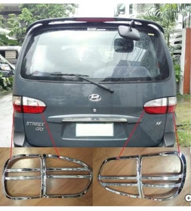Hyundai Starex Uyumlu 1997 2007 Arka Stop Kaplama ABS Krom Parça