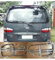 Hyundai Starex Uyumlu 1997 2007 Arka Stop Kaplama ABS Krom Parça