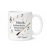 İsme Özel Maestro Yazılı Baskılı Kupa Bardak Hediye