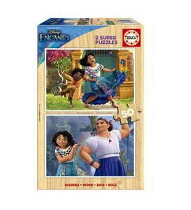 Educa Çocuk Puzzle 2X50 Parça Encanto Disney Madera 19198