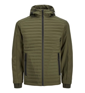 JACK JONES Erkek Kapüşonlu 3 M Özellekli Mont 12215938 (Haki)