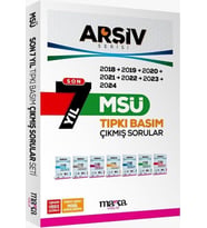 MSÜ Son 7 Yıl ARŞİV Serisi Tıpkı Basım Fasikül Fasikül Çıkmış Sorular Marka Yayınları