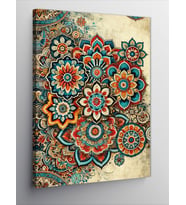 Kanvas Tablo Renkli Mandala Deseni