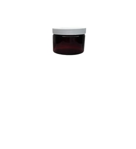 150ml kahverengi akrilik plastik krem kavanozu beyaz kapaklı, 24 adet, krem kavanozu, kozmetik kavanoz, plastik kavanoz