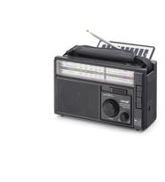 Bluetooth Solar Panelli Fm Radyo Usb Tf Nostaljik Hoparlör - Siyah NS9951BTS